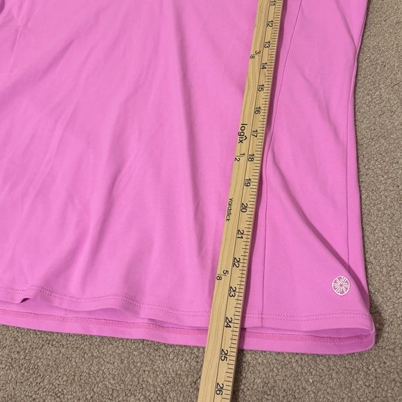 Lilly Pulitzer Luxletic The Imara Polo Size Large Pink Top Athletic Tennis Tank - Picture 8 of 8